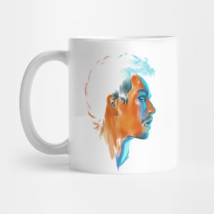 Copy of Klaus Hargreeves // Robert Sheehan Oil Portrait Transparent Mug